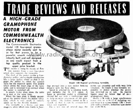 TranscriptionTurntable 12B-1; Commonwealth (ID = 2348696) R-Player