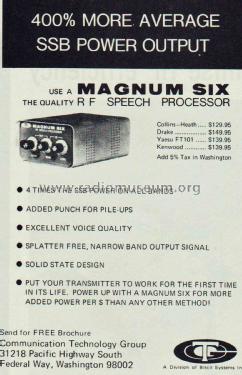 RF Speech Processor Magnum Six; Communication (ID = 2062574) Amateur-D