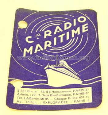 Emetteur de rade ; Compagnie Radio- (ID = 2112602) Commercial Tr