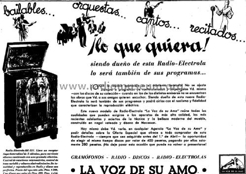 Radio Electrola RE-231; Compañía del (ID = 2382560) Radio