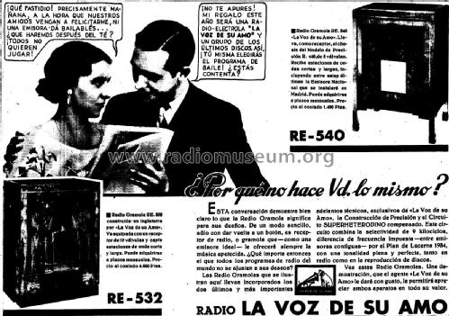 Radio Electrola RE-540; Compañía del (ID = 2382621) Radio