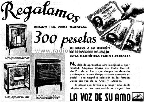 Radio Electrola RE-540; Compañía del (ID = 2382628) Radio