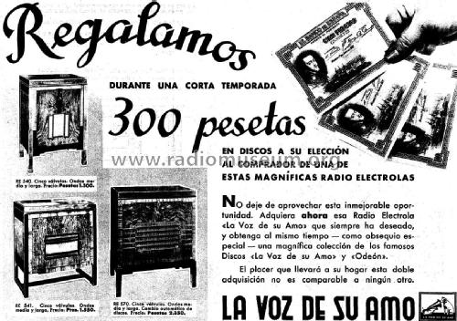 Radio Electrola RE-570; Compañía del (ID = 2382761) Radio