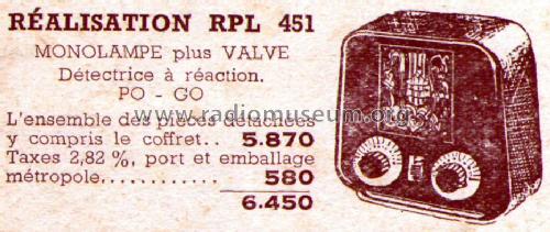 HP451; Comptoir MB (ID = 595539) Radio