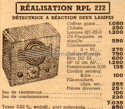 RPL272; Comptoir MB (ID = 537814) Radio