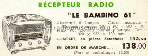 Bambino 61; Comptoirs (ID = 529178) Radio