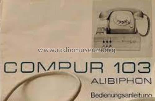 Compur 103 Alibiphon 4411 97 100 000 00; Compur Electronic (ID = 2671478) Telefonia