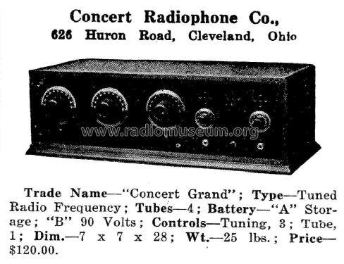 Concert Grand ; Concert Radiophone (ID = 1955882) Radio