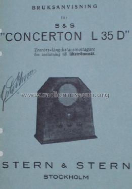 Concerton L35D; Stern & Stern (ID = 482906) Radio