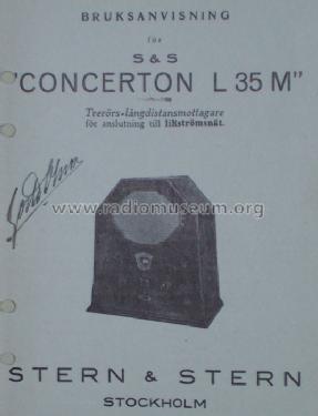 Concerton L35M; Stern & Stern (ID = 482907) Radio