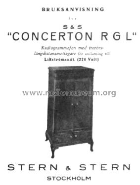 Concerton RGL; Stern & Stern (ID = 482908) Radio