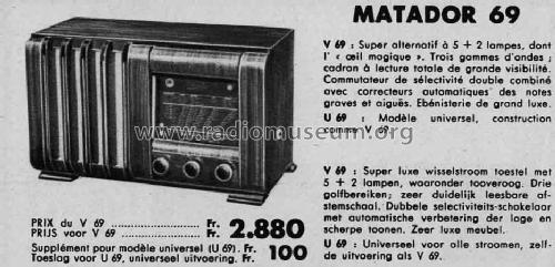 Matador V69; Stern & Stern Radio (ID = 1164213) Radio