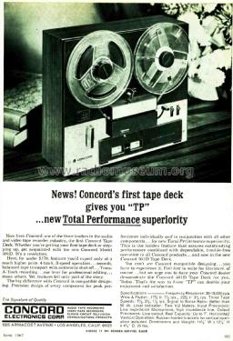 Tape Deck 501 D; Concord Electronics (ID = 1811063) Ton-Bild