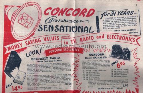 Portable Radio 1K442; Concord Radio Corp.; (ID = 1816064) Radio