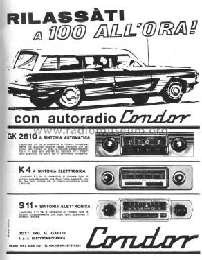 K4; Condor Ing. Gallo; (ID = 128778) Car Radio
