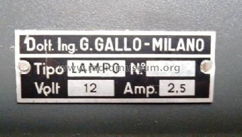 Lampo II Serie; Condor Ing. Gallo; (ID = 1615641) Car Radio