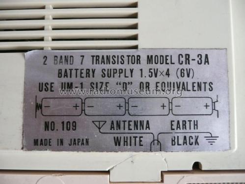 Conion 2 Band 7 Transistor Solid State CR-3A; Coney Onkyo Co. Ltd. (ID = 2458605) Radio