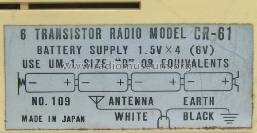 High-Fidelity All Transistor Deluxe CR-61 ; Coney Onkyo Co. Ltd. (ID = 623482) Radio