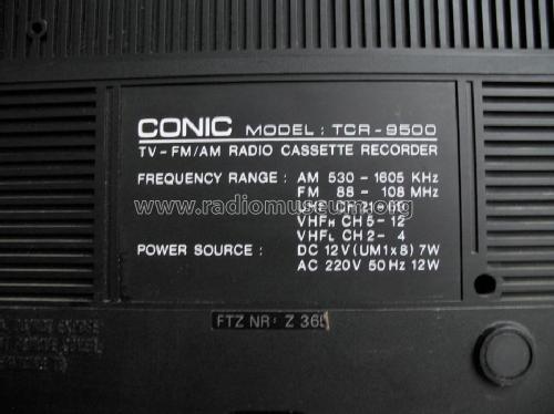 TCR-9500; Conic International (ID = 608021) TV Radio