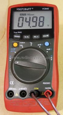 Multimeter - Voltcraft VC840; Conrad Electronic (ID = 1836397) Ausrüstung