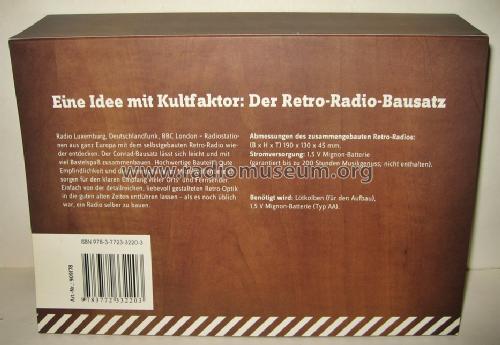 Retro Mittelwellen-Radio Bausatz; Conrad Electronic (ID = 1605218) Kit