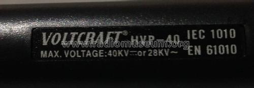 Voltcraft HVP-40; Conrad Electronic (ID = 2033126) Equipment