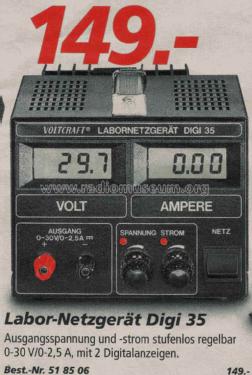 Voltcraft Labornetzgerät DIGI 35; Conrad Electronic (ID = 1947316) Power-S
