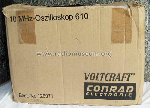 Voltkraft Oszilloskop 610; Conrad Electronic (ID = 1651579) Ausrüstung