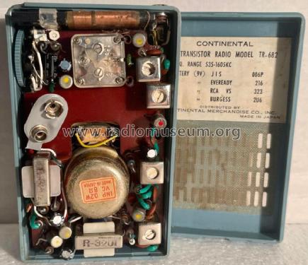 6 Transistor TR-682; Continental (ID = 2816108) Radio