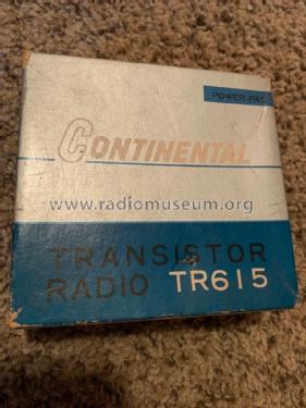 6 Transistors TR615; Continental (ID = 2596666) Radio