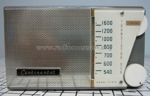 Transistor Six TR-215; Continental (ID = 1201520) Radio