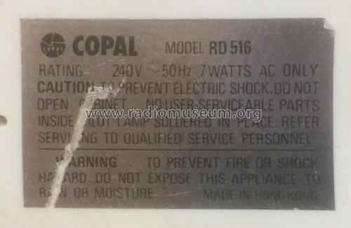 RD-516; Copal Co., Ltd.; (ID = 2697104) Radio