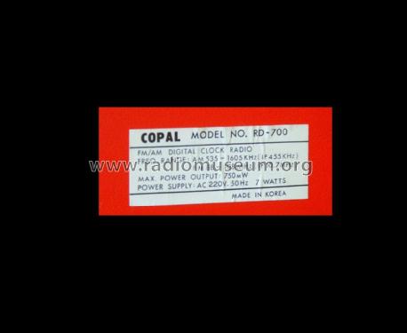 RD-700; Copal Co., Ltd.; (ID = 956981) Radio