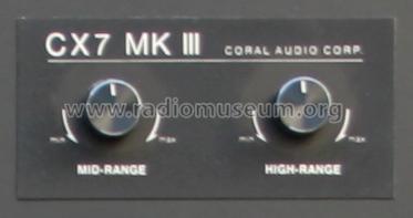 HiFi-Lautsprecher Coral CX7; Coral Audio Corp.; (ID = 695040) Speaker-P
