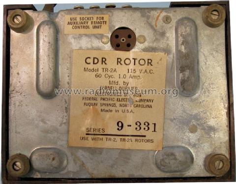 CDR Rotor TR-2A; Cornell-Dubilier (ID = 669240) Altri tipi