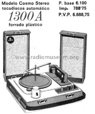 Maleta Tocadiscos C-1300-A; Cosmo S.A., (ID = 1057617) Ton-Bild
