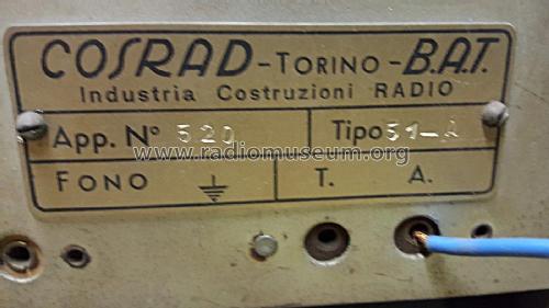 51-A; COSRAD Industria (ID = 2224351) Radio