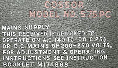 575PC; Cossor, A.C.; London (ID = 645266) Radio