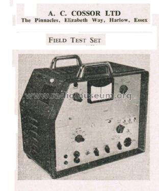 Field Test Set FT13C; Cossor, A.C.; London (ID = 2729827) Equipment