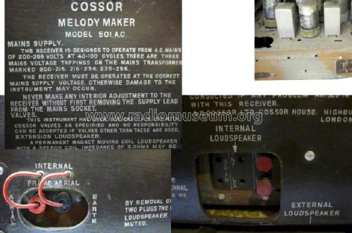 Melody Maker 501 A.C.; Cossor, A.C.; London (ID = 664638) Radio