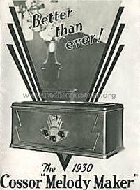 Melody Maker 1930 Battery; Cossor, A.C.; London (ID = 633540) Radio