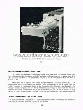 Oscilloscope 1052; Cossor, A.C.; London (ID = 1191419) Equipment