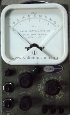 Transistor Tester 1325; Cossor, A.C.; London (ID = 2116580) Equipment