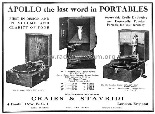 Apollo Gramophone No. 10; Apollo Brand, Craies (ID = 1713735) TalkingM