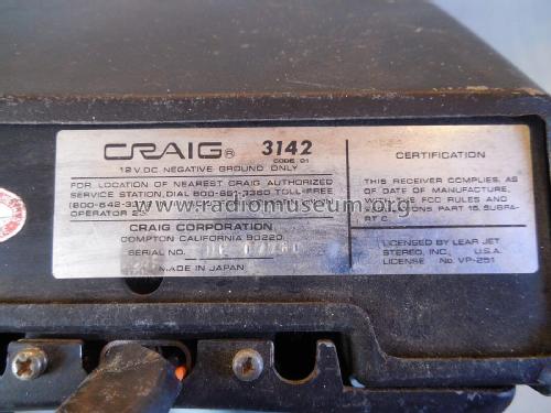 Eight-Track Stereo Player 3142; Craig Panorama Inc.; (ID = 2839273) Radio