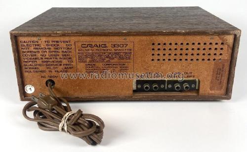 Eight-Track Stereo-Recorder 3307; Craig Panorama Inc.; (ID = 2971227) Reg-Riprod