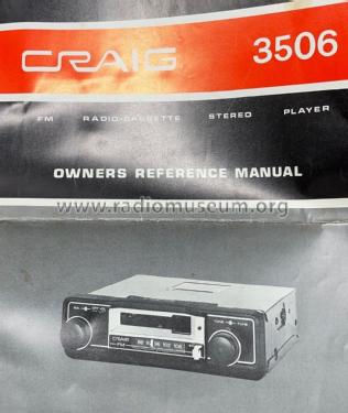 FM Radio-Cassette Stereo Player 3506; Craig Panorama Inc.; (ID = 2827254) Radio