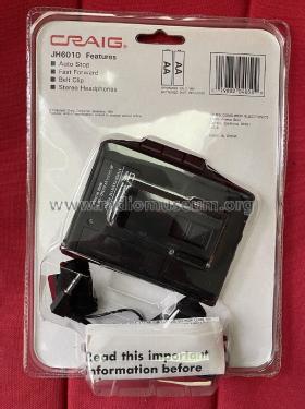 Stereo Cassette Player JH6010; Craig Panorama Inc.; (ID = 2981559) Reg-Riprod