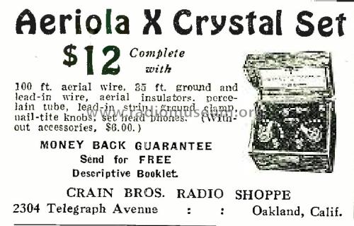 Aeriola X ; Crain Bros. Radio (ID = 1773656) Cristallo