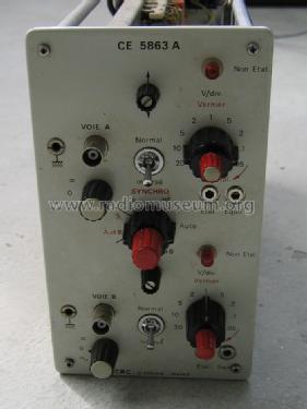 Vertical amplifier plug-in unit CE 5863 A; CRC, Constructions (ID = 1065175) Equipment